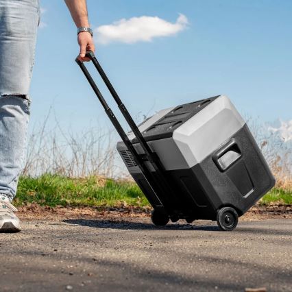Réfrigérateur de voyage avec écran LCD 40 l 230V/12V/24V noir