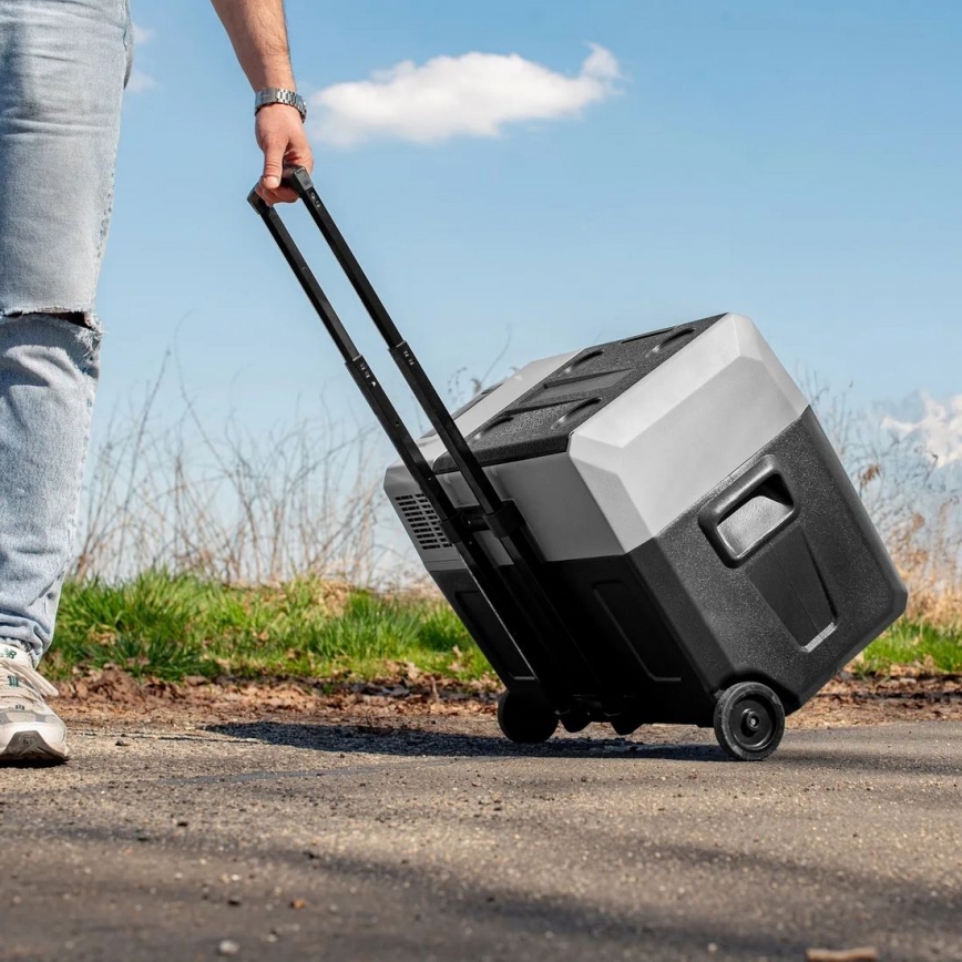 Réfrigérateur de voyage avec écran LCD 40 l 230V/12V/24V noir