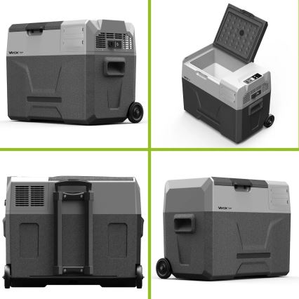 Réfrigérateur de voyage avec écran LCD 40 l 230V/12V/24V noir