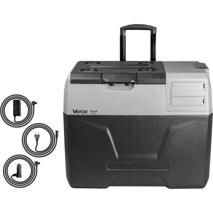 Réfrigérateur de voyage avec écran LCD 40 l 230V/12V/24V noir