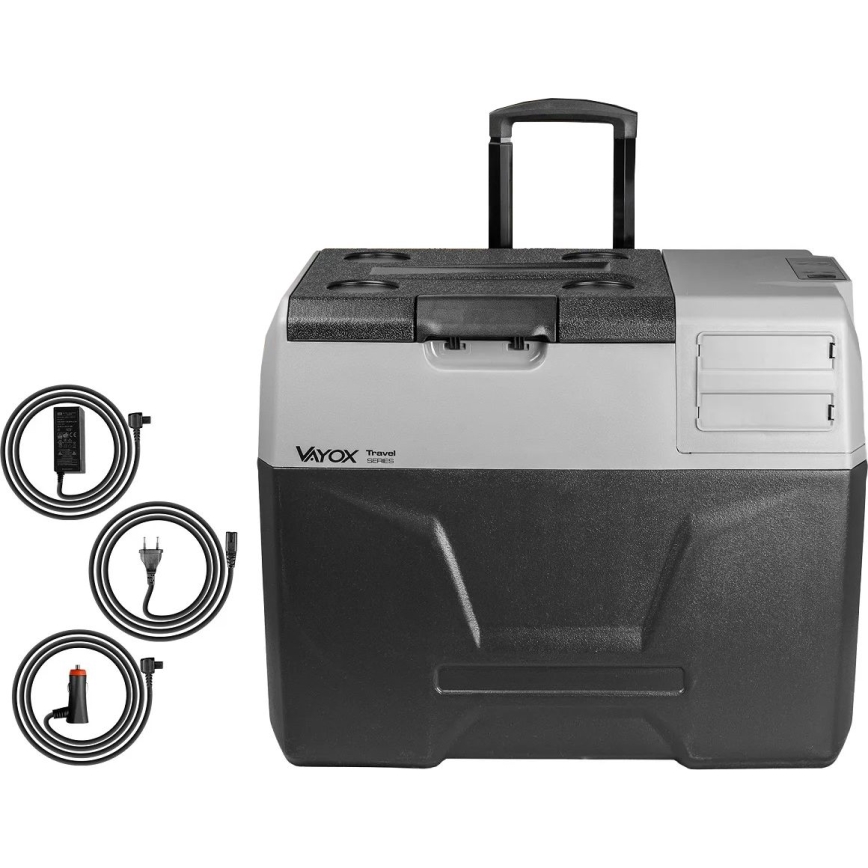 Réfrigérateur de voyage avec écran LCD 40 l 230V/12V/24V noir