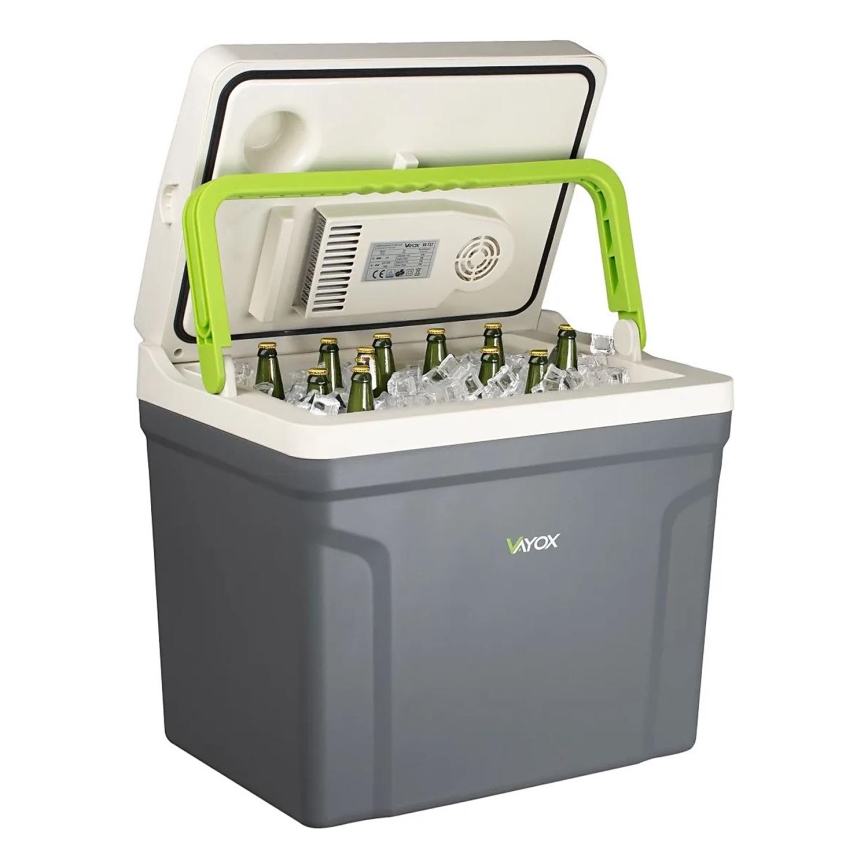 Réfrigérateur de voyage avec fonction de chauffage 27 l 230V/12V/24V gris