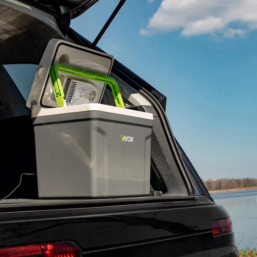 Réfrigérateur de voyage avec fonction de chauffage 27 l 230V/12V/24V gris