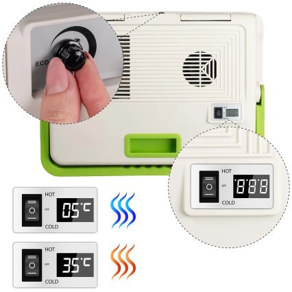 Réfrigérateur de voyage avec fonction de chauffage 27 l 230V/12V/24V gris
