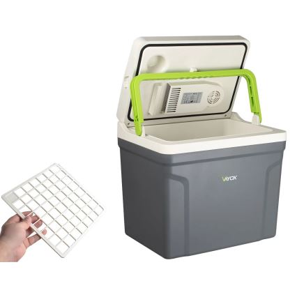 Réfrigérateur de voyage avec fonction de chauffage 27 l 230V/12V/24V gris