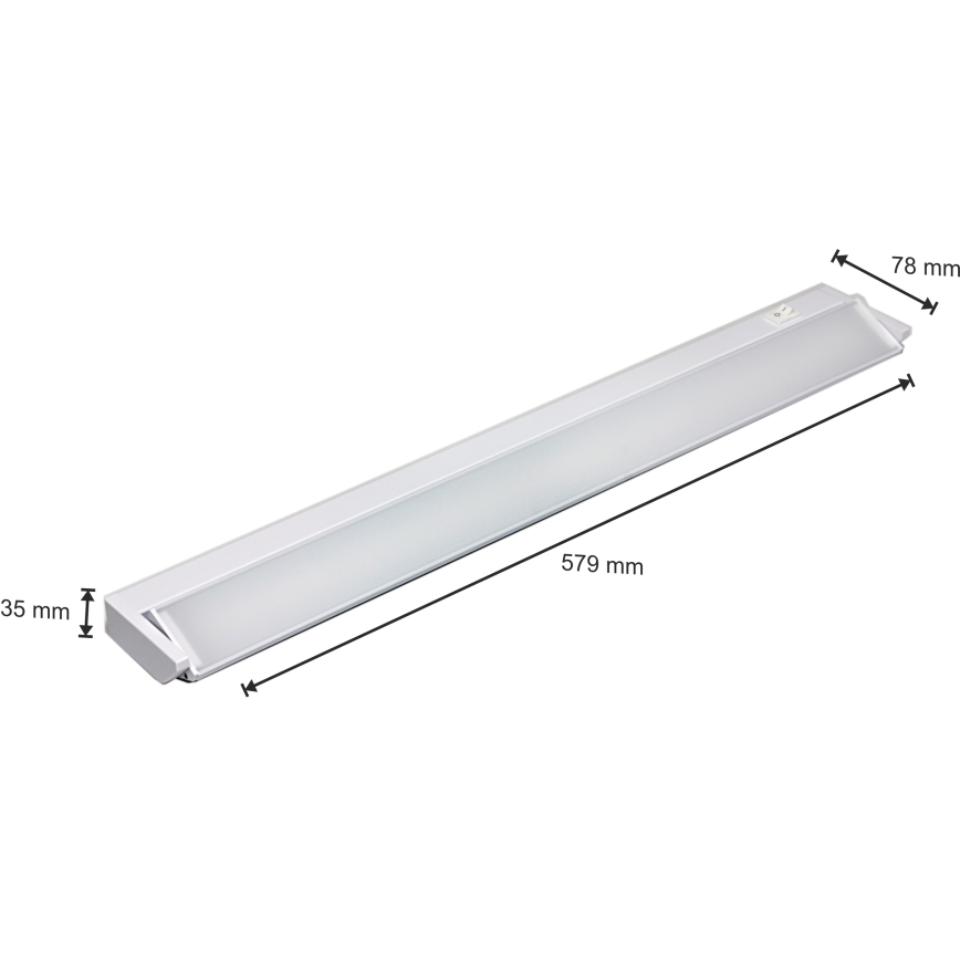 Réglette LED pour meuble de cuisine LED/10W/230V blanc