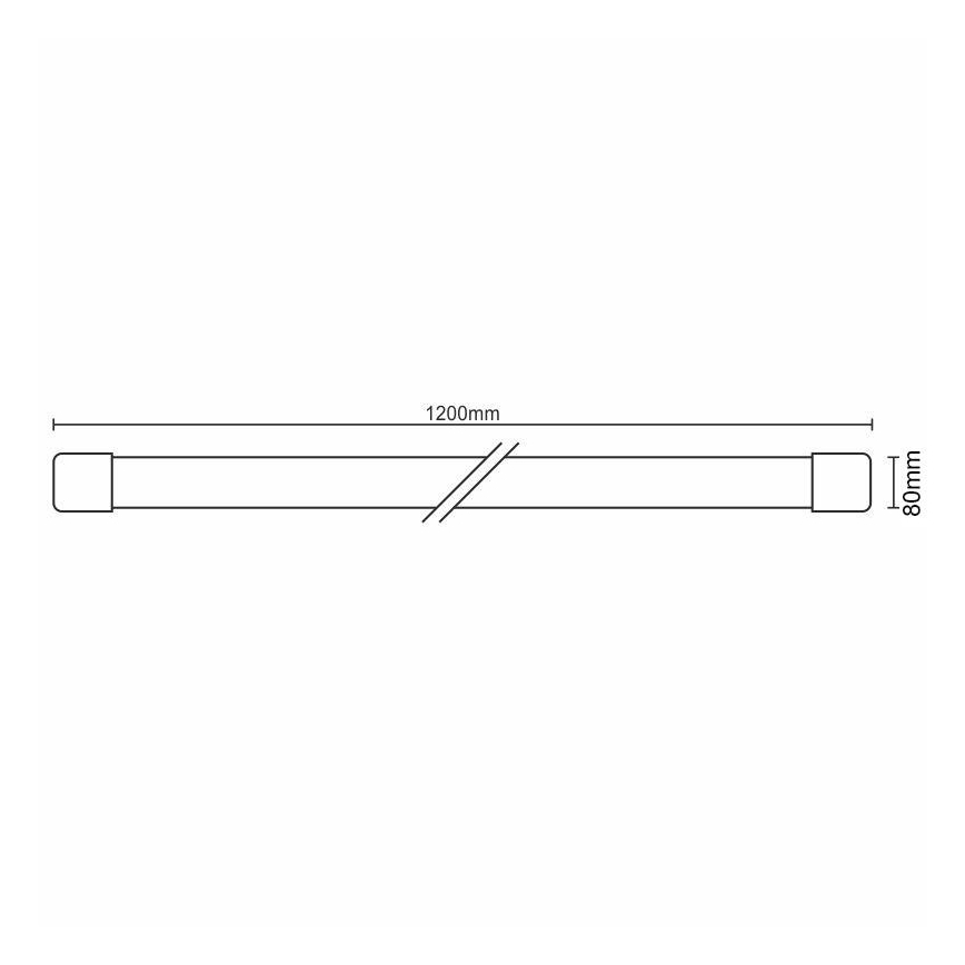 Réglette LED T5 31 CM pour meuble cuisine connectable 4000K