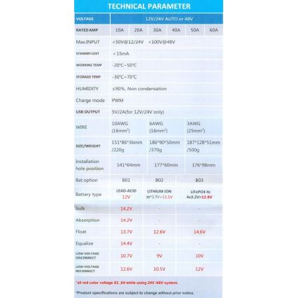 Régulateur de charge solaire pour diverses batteries PWM 12-24V/20A