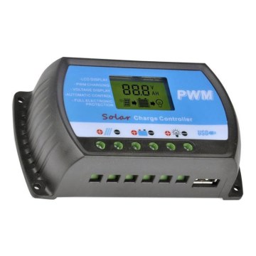 Régulateur de charge solaire PWM 12-24V/20A