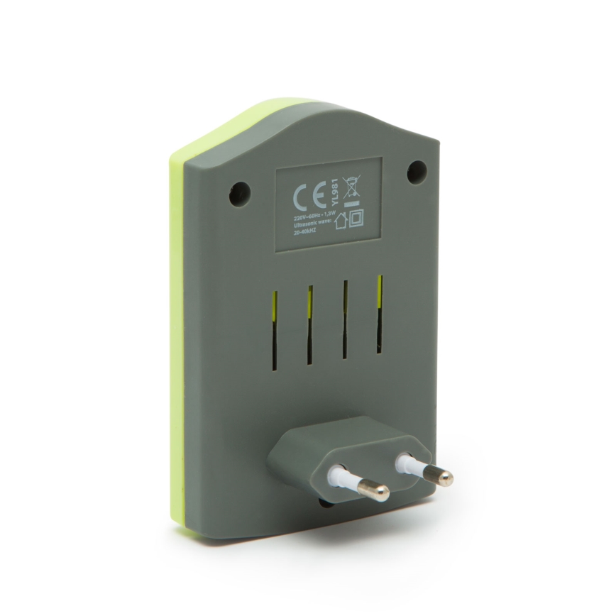 Répulsif ultrasonique pour rongeurs 1,3 W / 230 V, vert