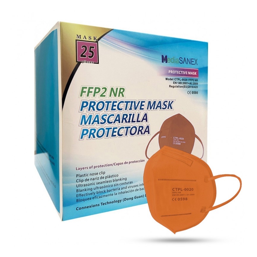 Respirateur Media Sanex FFP2 NR Orange 1pc
