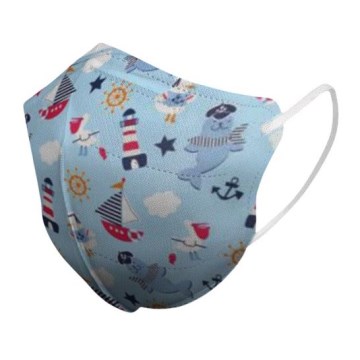 Respirateur taille enfant FFP2 Kids NR CE 0370 Bleu ciel 1pc