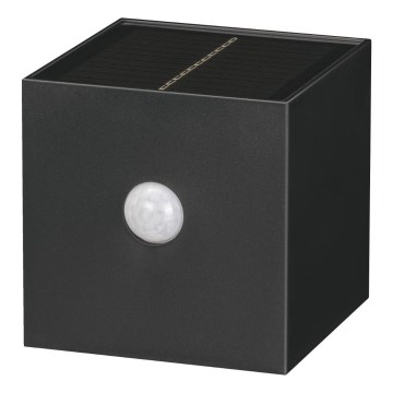 Retlux - Applique murale solaire LED avec capteur LED/1W/3,7V 1200 mAh IP44 noir