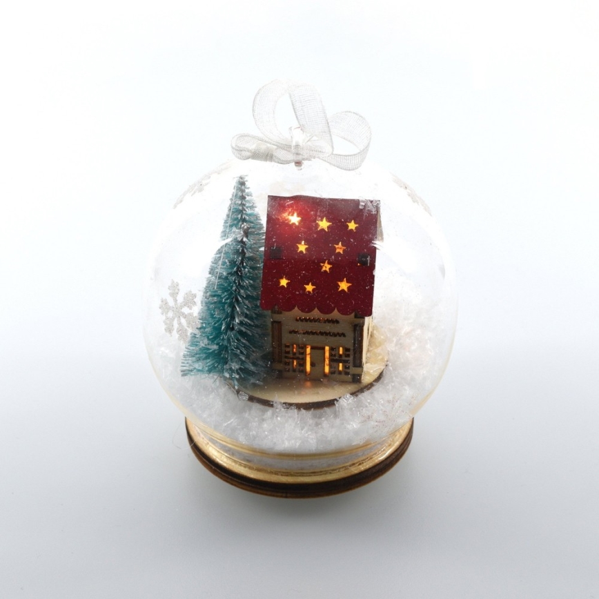 Décoration de noël 1xLED/3xLR44 blanc chaud