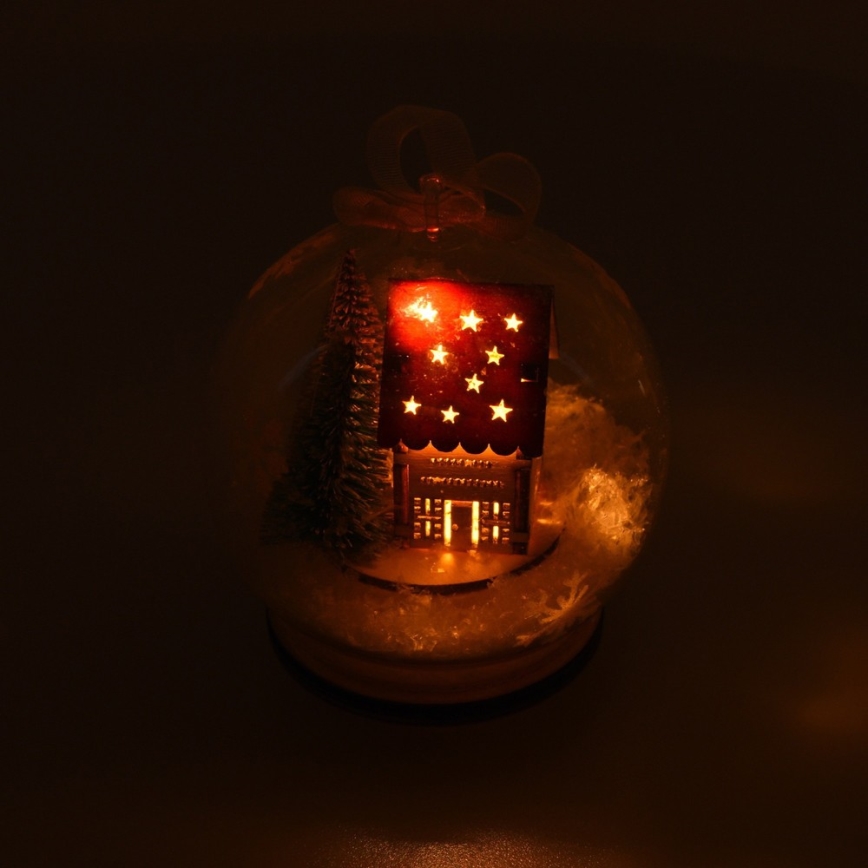 Décoration de noël 1xLED/3xLR44 blanc chaud