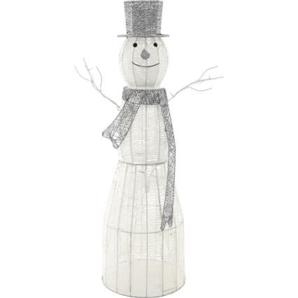 Décoration de Noël extérieure LED/3,6W/230V/blanc froid 124 cm IP44 bonhomme de neige