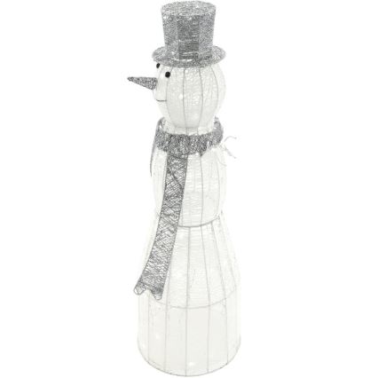 Décoration de Noël extérieure LED/3,6W/230V/blanc froid 124 cm IP44 bonhomme de neige