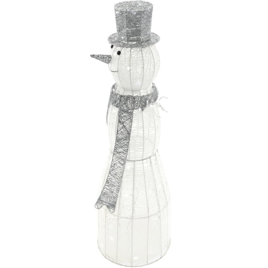 Décoration de Noël extérieure LED/3,6W/230V/blanc froid 124 cm IP44 bonhomme de neige