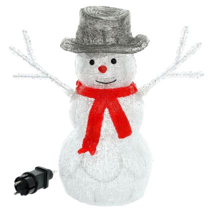 Décoration de noël LED/1,35W/230V IP44 bonhomme de neige