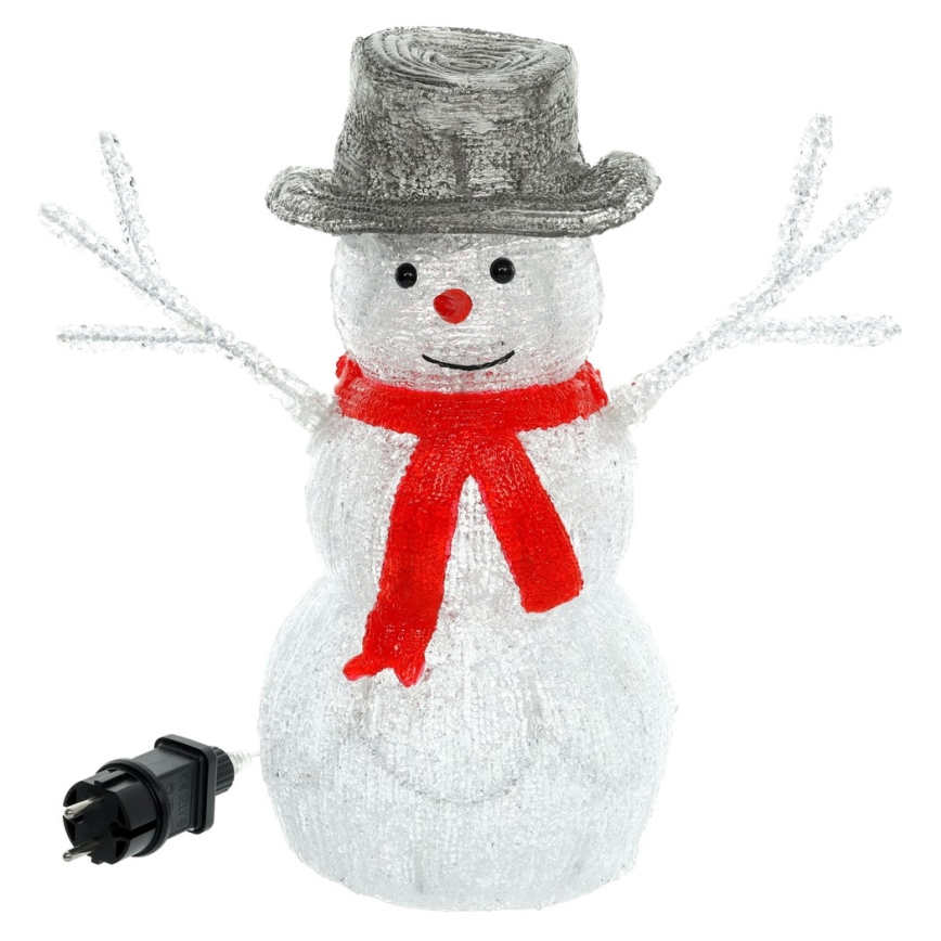 Décoration de noël LED/1,35W/230V IP44 bonhomme de neige