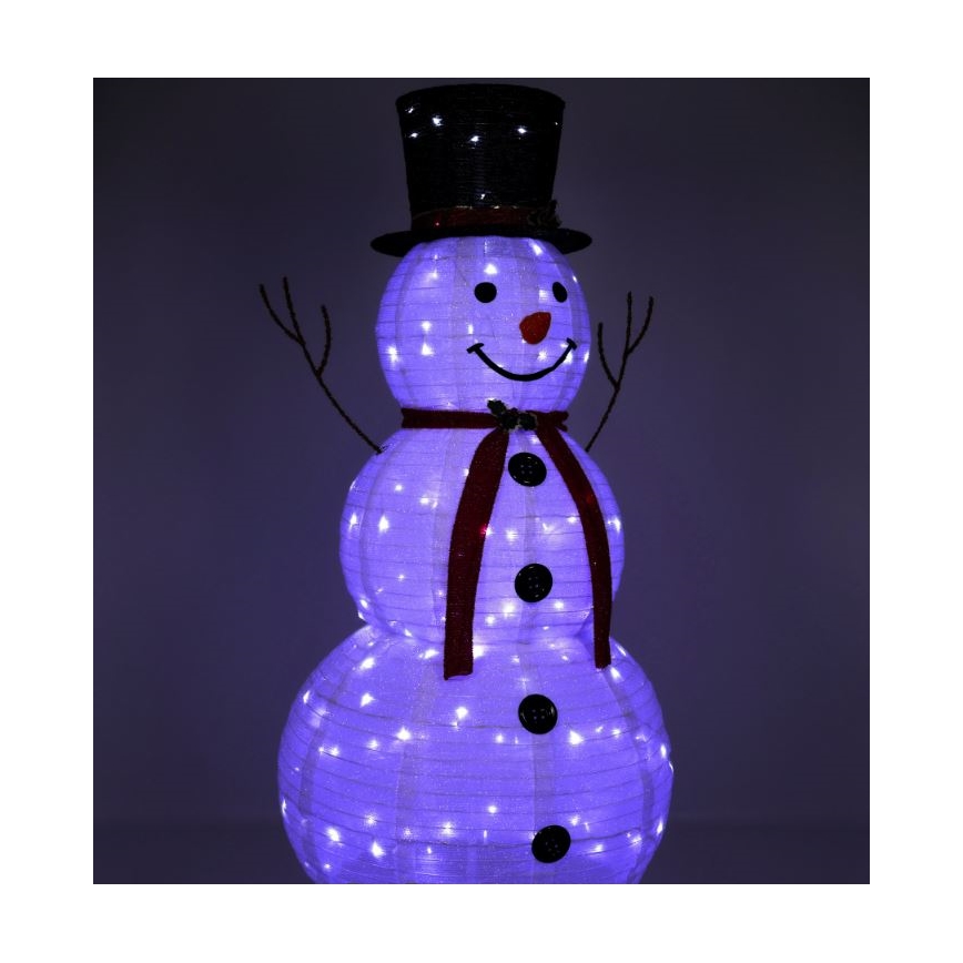 Décoration de noël LED/3,6W/230V 180 cm IP44 bonhomme de neige