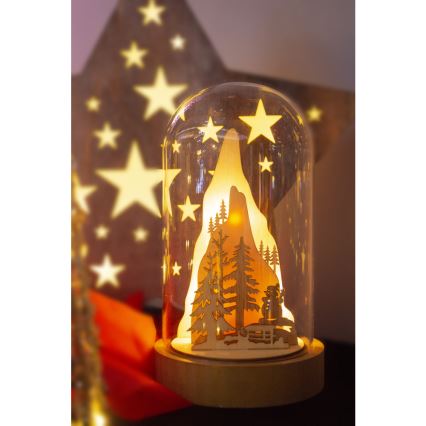 Décoration de Noël LED LED/2xAA blanc chaud