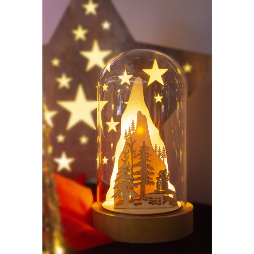 Décoration de Noël LED LED/2xAA blanc chaud