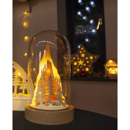 Décoration de Noël LED LED/2xAA blanc chaud