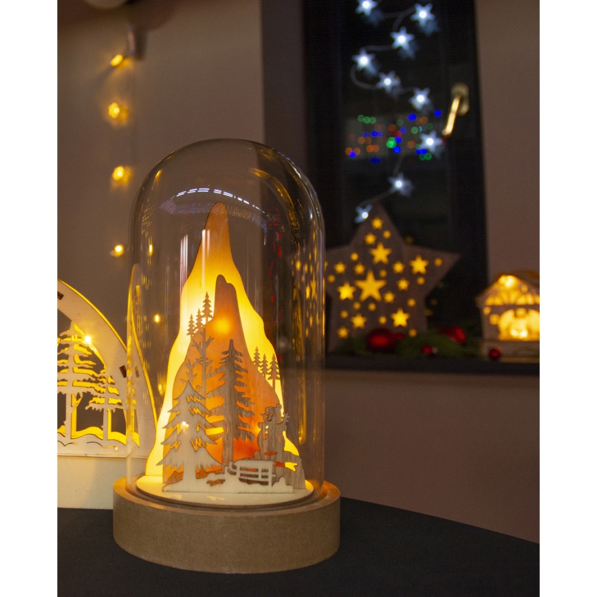 Décoration de Noël LED LED/2xAA blanc chaud
