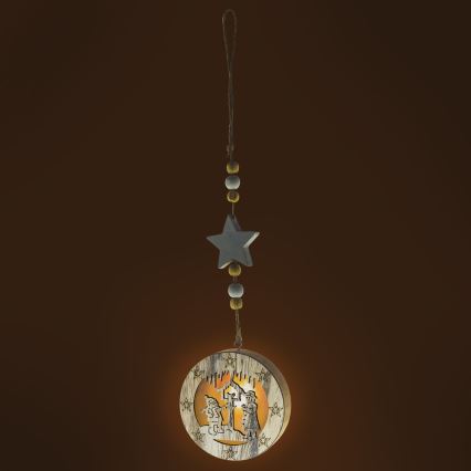 Décoration de Noël à LED, 2x CR2032, blanc chaud