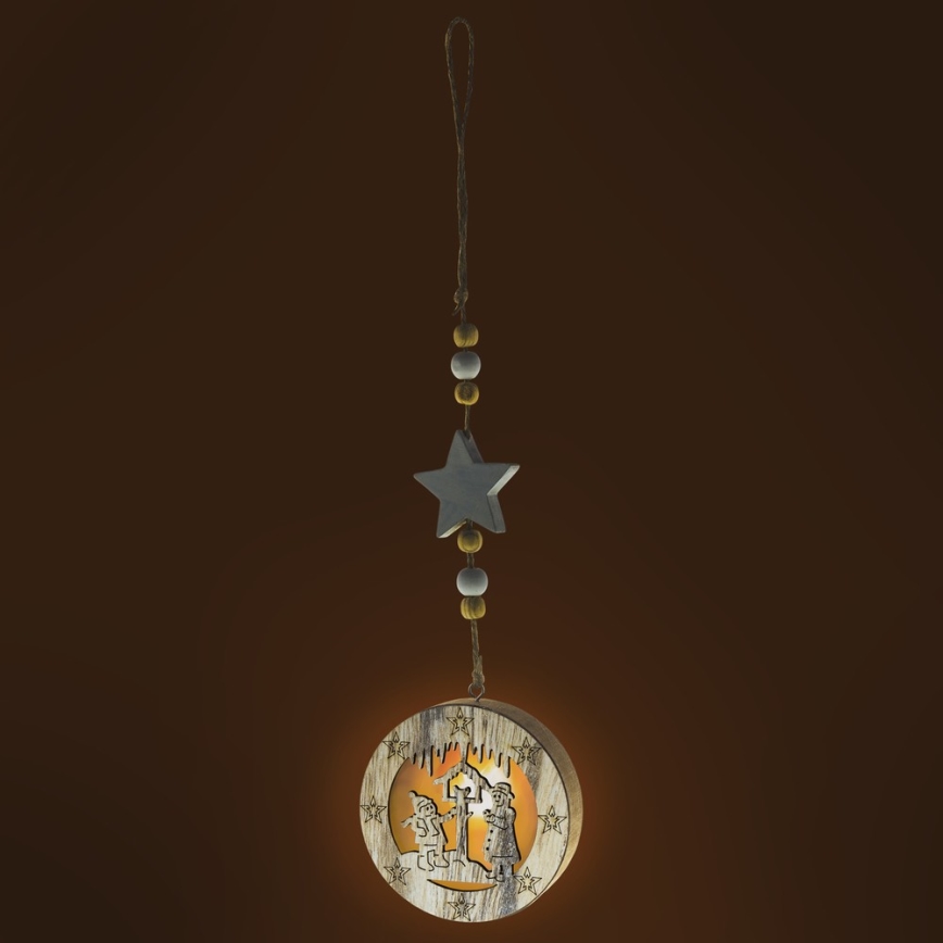 Décoration de Noël à LED, 2x CR2032, blanc chaud