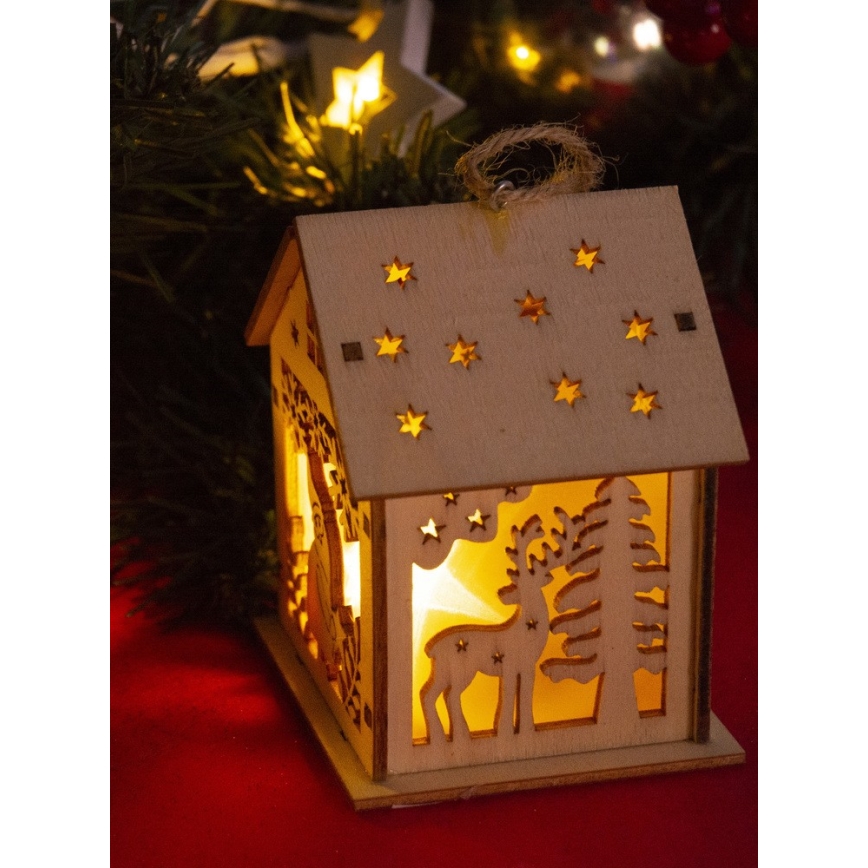 Décoration LED de Noël — 2x LR44 — blanc chaud
