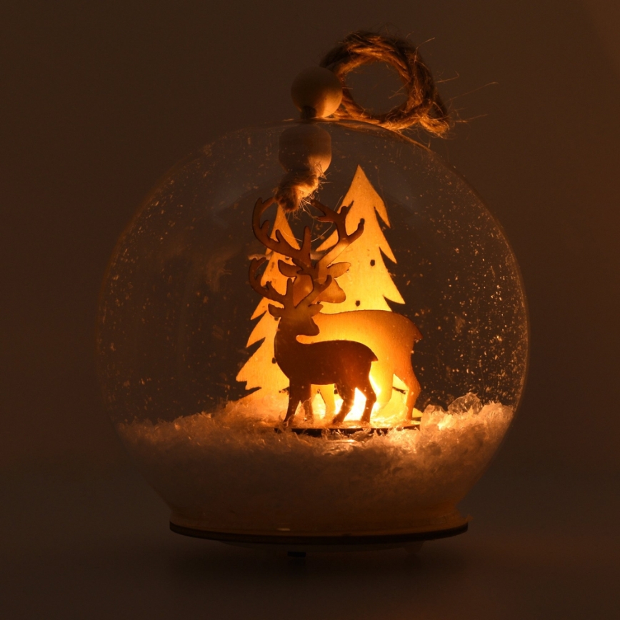 Décoration de Noël LED LED/3xLR44 blanc chaud