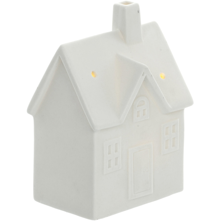 Décoration en porcelaine LED/3xLR44/ blanc chaud blanc maison