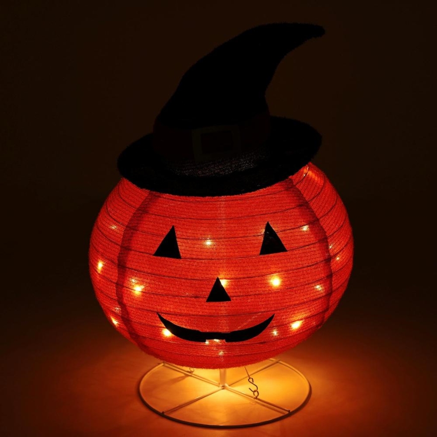 Décoration extérieure HALLOWEEN LED/3xAA/blanc chaud IP44 citrouille