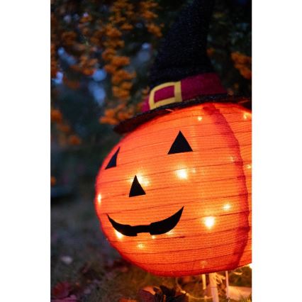 Décoration extérieure HALLOWEEN LED/3xAA/blanc chaud IP44 citrouille