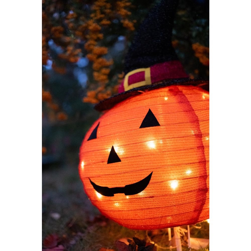 Décoration extérieure HALLOWEEN LED/3xAA/blanc chaud IP44 citrouille