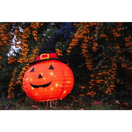 Décoration extérieure HALLOWEEN LED/3xAA/blanc chaud IP44 citrouille