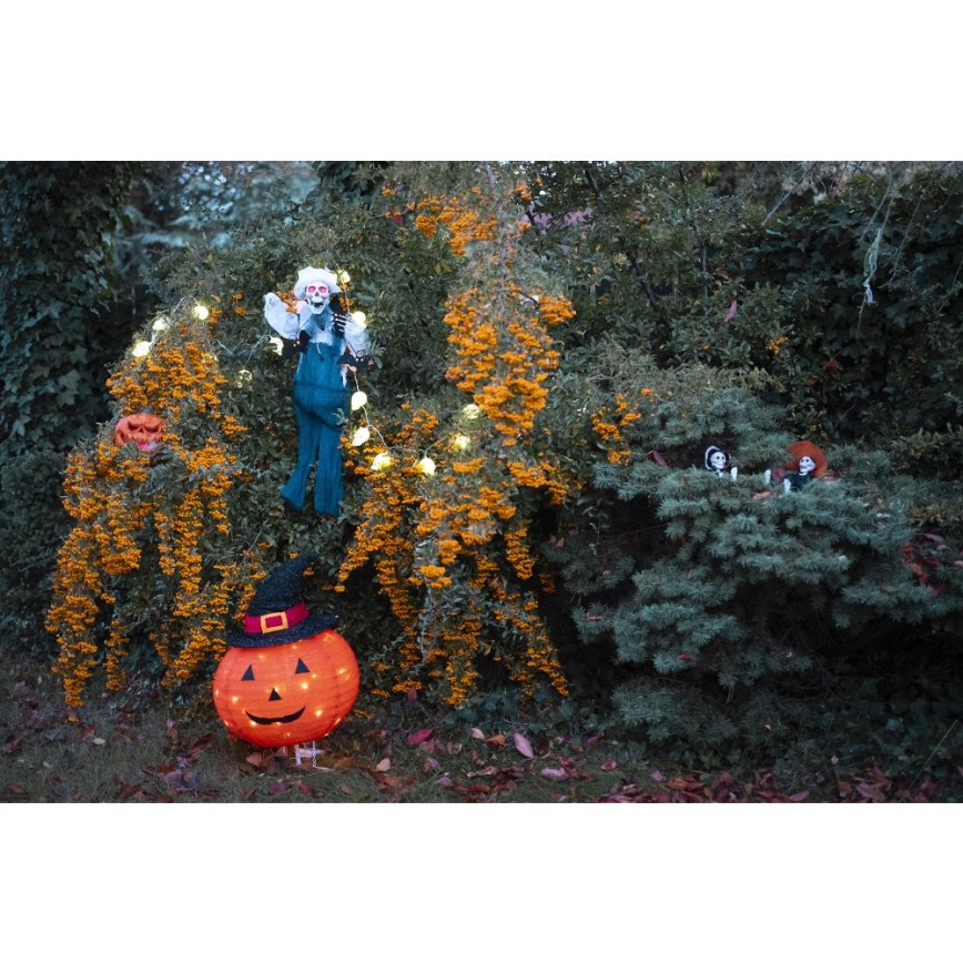 Décoration extérieure HALLOWEEN LED/3xAA/blanc chaud IP44 citrouille