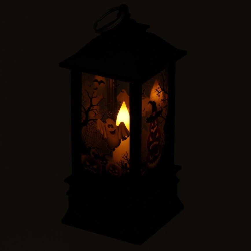 Décoration HALLOWEEN LED/3xAAA/blanc chaud Lanterne avec citrouilles