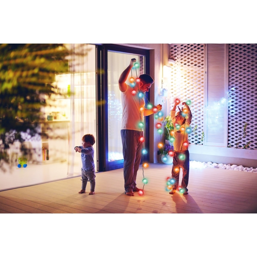 Guirlande de noël d'extérieur 40xLED/15m IP44 multicolore