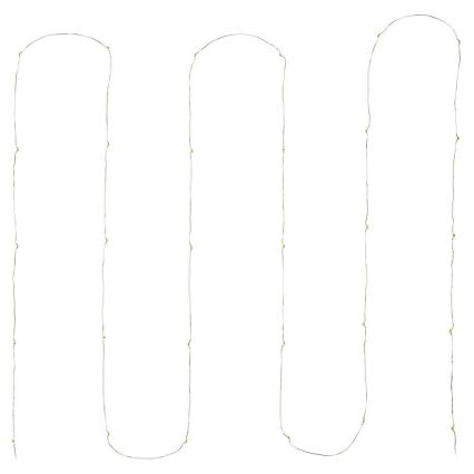 Guirlande de Noël LED 30xLED/3xAA 3,3m blanc chaud