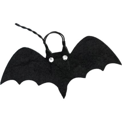 Guirlande décorative HALLOWEEN 10xLED/2xAA/blanc chaud 1,3m chauves-souris