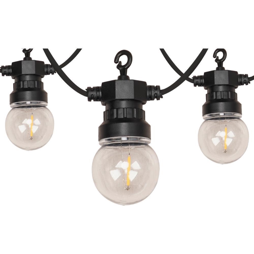 Guirlande décorative LED extérieure GUIRLANDE G45 10xE27/230V 8m IP44 blanc chaud