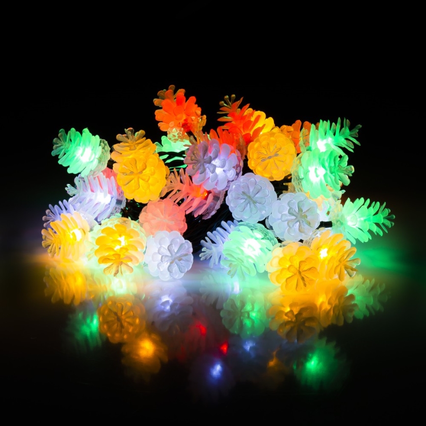 Guirlande LED d'extérieur 40 LED, 15 m, IP44, multicolore