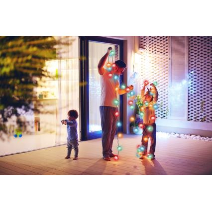 Guirlande lumineuse LED d'extérieur 80 LED / 25 m IP44 multicolore