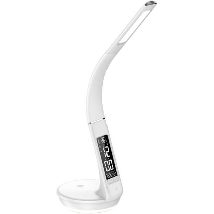 Lampe de table à intensité variable avec charge sans fil Qi 5W et écran LED/6W/230V 3000/4000/6000K blanc