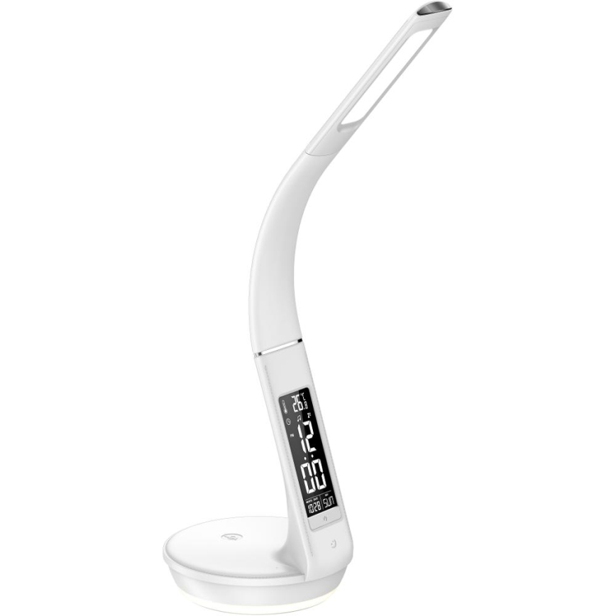Lampe de table à intensité variable avec charge sans fil Qi 5W et écran LED/6W/230V 3000/4000/6000K blanc