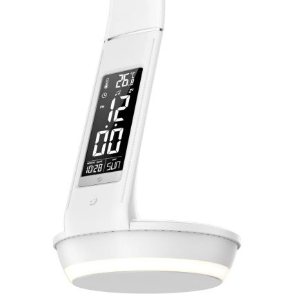 Lampe de table à intensité variable avec charge sans fil Qi 5W et écran LED/6W/230V 3000/4000/6000K blanc