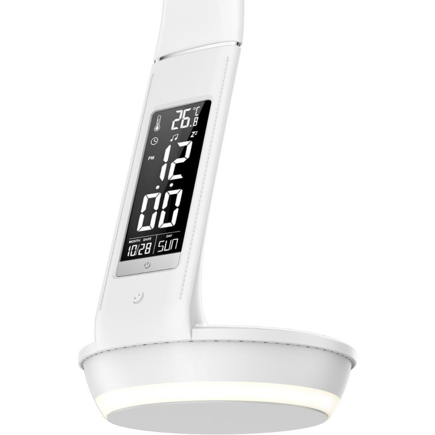 Lampe de table à intensité variable avec charge sans fil Qi 5W et écran LED/6W/230V 3000/4000/6000K blanc